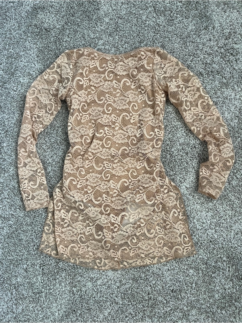 Tan Lace Girls’ Lyrical Costume